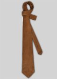 (image for) Caramel Brown Suede Leather Tie