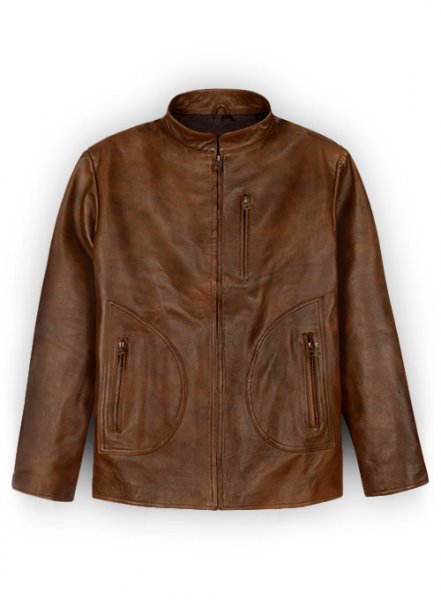 (image for) Spanish Brown Rampage Dwayne Johnson Leather Jacket