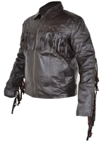 (image for) Leather Fringe Jacket #1007