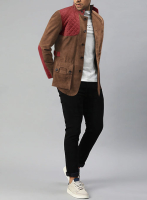 (image for) Safari Hickory Suede Leather Blazer