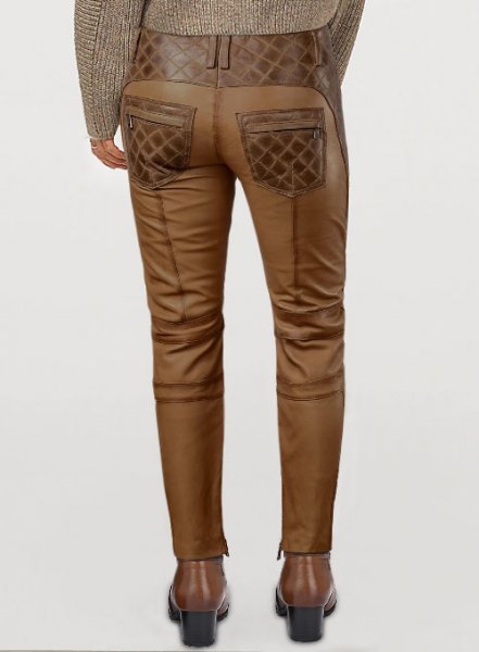 (image for) Carrier Burnt Tan Leather Pants