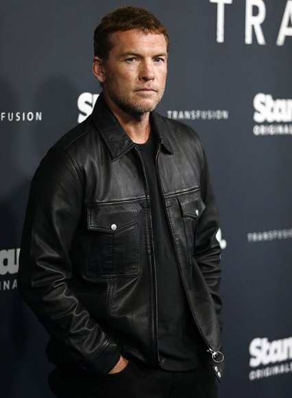 (image for) Sam Worthington Leather Jacket # 2