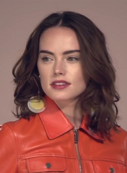 (image for) Daisy Ridley Leather Jacket