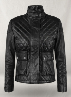 (image for) Emily Blunt Leather Jacket