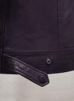 (image for) Ironwood Purple Biker Leather Jacket