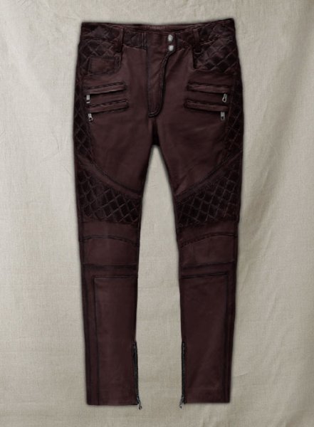 (image for) Carrier Burnt Wine Leather Pants