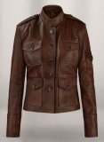 (image for) Spanish Brown Katherine Heigl Leather Jacket