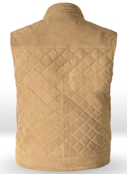 (image for) Latte Beige Suede Leather Vest # 324