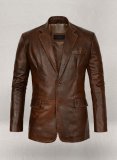 (image for) Spanish Brown Medieval Leather Blazer