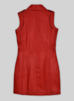 (image for) Red Motivated Biker Leather Dress #772