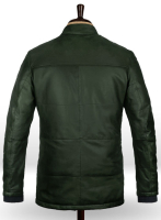 (image for) Soft Deep Olive Leather Jacket # 1000