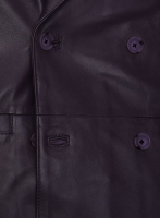 (image for) Purple Hampton Leather Blazer