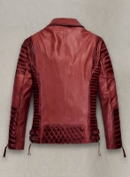 (image for) Charles Burnt Red Leather Jacket