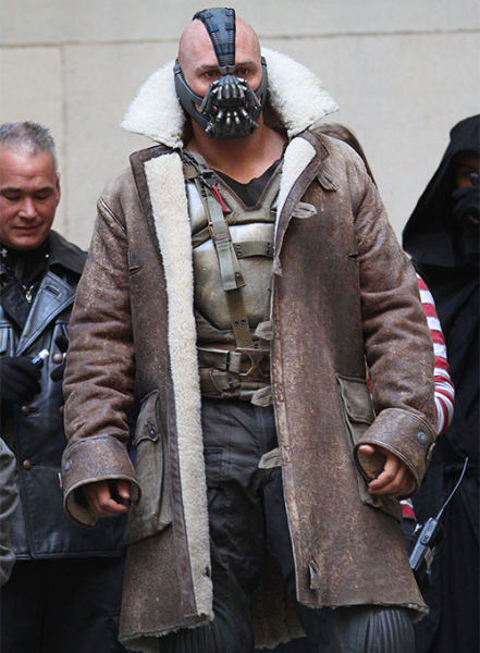 (image for) Tom Hardy The Dark Knight Rises Leather Trench Coat