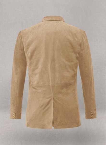 (image for) Latte Beige Suede Leather Blazer