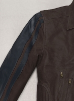 (image for) Vintage Brown Grain Robert Pattinson Leather Jacket #2