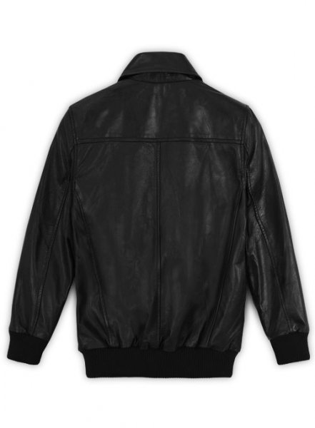 (image for) Classic Bomber Leather Jacket