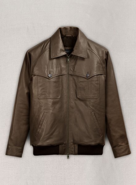 (image for) Soft Scottish Brown David Leather Jacket #2