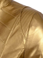 (image for) Golden Fitted Leather Jacket # 521