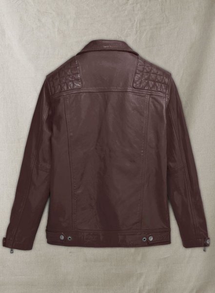 (image for) Ironwood Burgundy Biker Leather Jacket