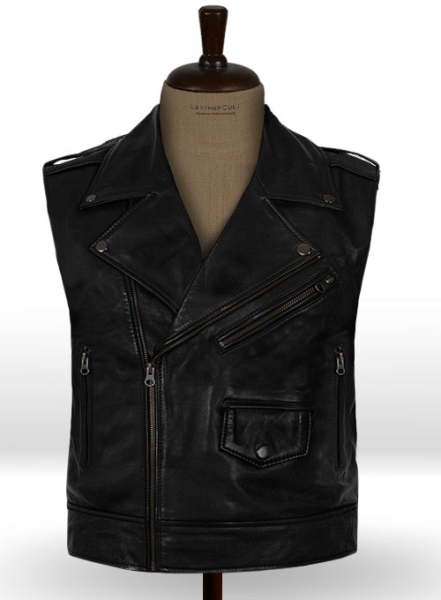 (image for) Leather Biker Vest # 315