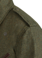 (image for) Tweed Leather Combo Jacket # 666