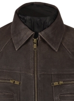 (image for) Vintage Brown Grain Leather Jacket # 104