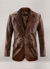 (image for) Spanish Brown Harper Leather Blazer