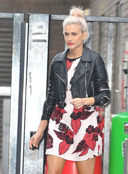 (image for) Ashley Roberts Leather Jacket #1