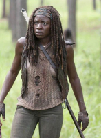 (image for) Danai Gurira The Walking Dead Leather Vest