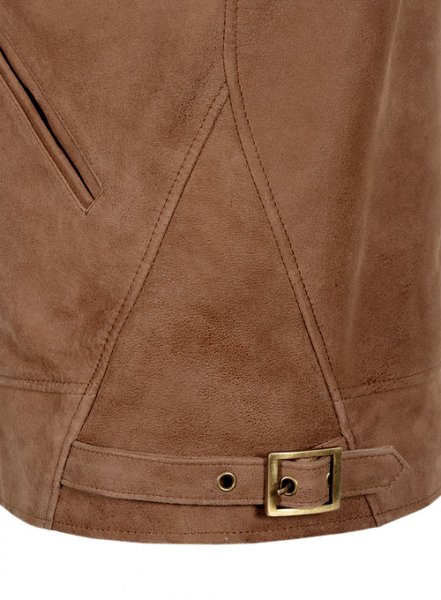 (image for) Light Vintage Tan Hide Albert Einstein Leather Jacket