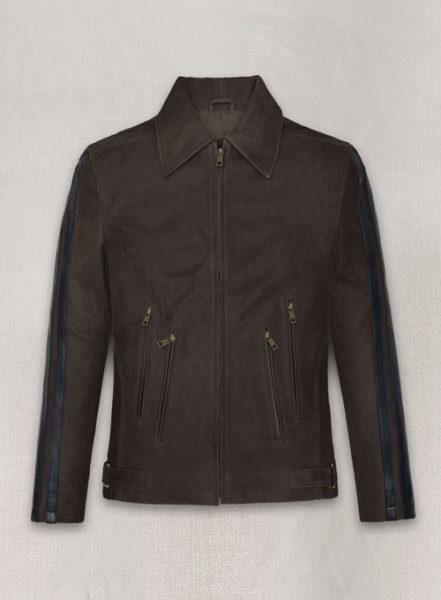 (image for) Vintage Brown Grain Robert Pattinson Leather Jacket #2