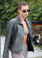 (image for) Hailey Baldwin Bieber Leather Jacket #1