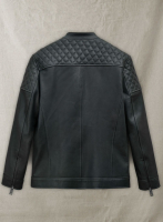 (image for) Quilted Panel Leather Jacket