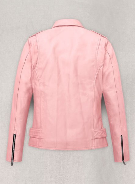 (image for) Light Pink Jessica Alba Leather Jacket