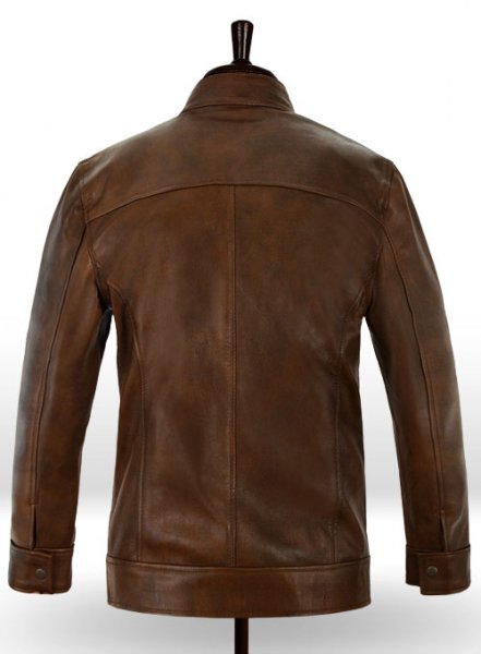 (image for) Spanish Brown Ryan Reynolds Blade Trinity Leather Jacket