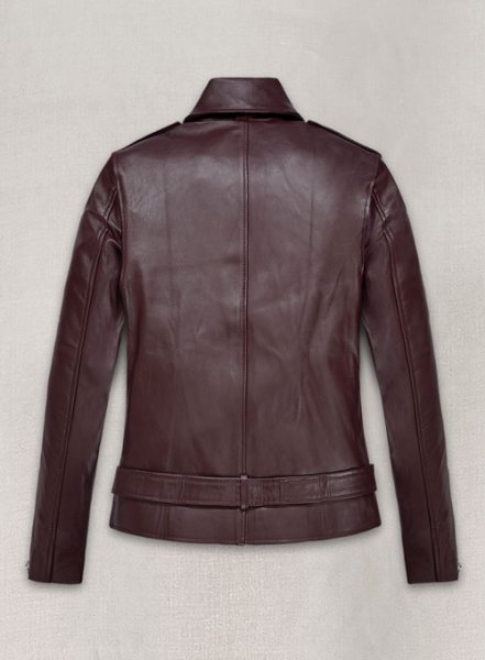 (image for) Burgundy Emilia Clarke Last Christmas Leather Jacket