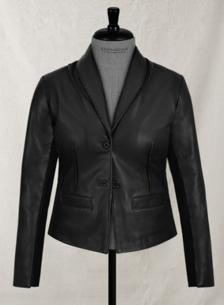 (image for) Modern Stretch Leather Blazer