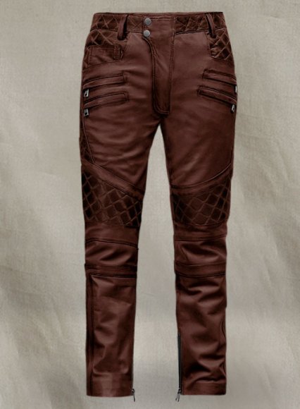 (image for) Outlaw Burnt Maroon Leather Pants