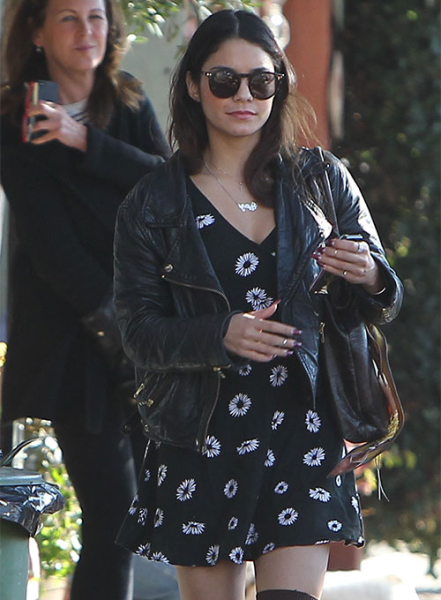 (image for) Vanessa Hudgens Leather Jacket #1