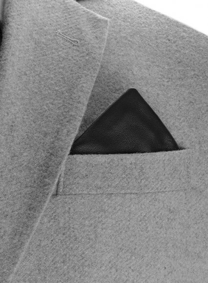 (image for) Leather Mini Pocket Square