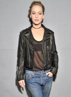 (image for) Jennifer Lawrence Leather Jacket #2