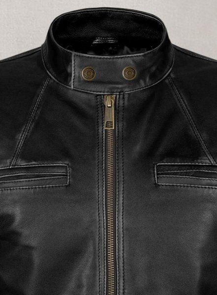 (image for) Rubbed Black Zac Efron 17 Again Leather Jacket