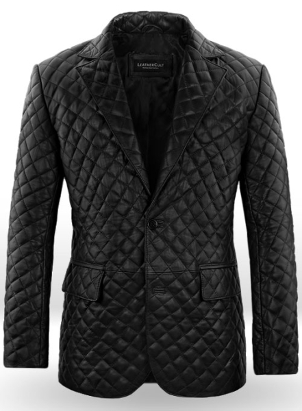 (image for) Bocelli Quilted Leather Blazer