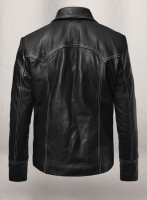 (image for) Thick Goat Black Brad Pitt Fight Club Leather Jacket