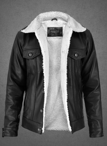 (image for) Leather Sherpa Jacket