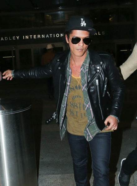 (image for) Bruno Mars Leather Jacket