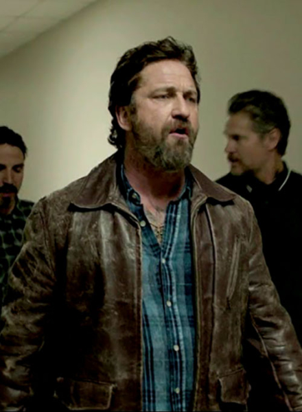 (image for) Gerard Butler Den Of Thieves Leather Jacket