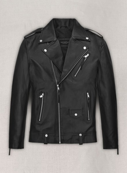 (image for) Ansel Elgort Leather Jacket #2