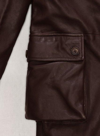 (image for) Thick Goat Brown Washed & Wax Tom Hardy Trench Coat